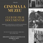 Cinema la Muzeu. Club de film documentar-afiș